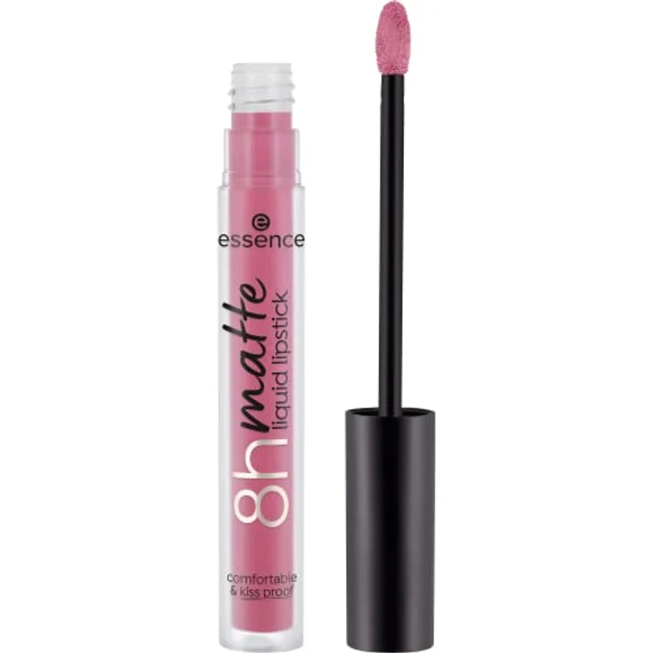 essence 8h matte liquid lipstick, Nr. 05, Pink, langanhaltend, mattierend, schnelltrocknend, matt, vegan, wasserfest, ölfrei, ohne Alkohol, 1er Pack (2.5ml) – Bild 1