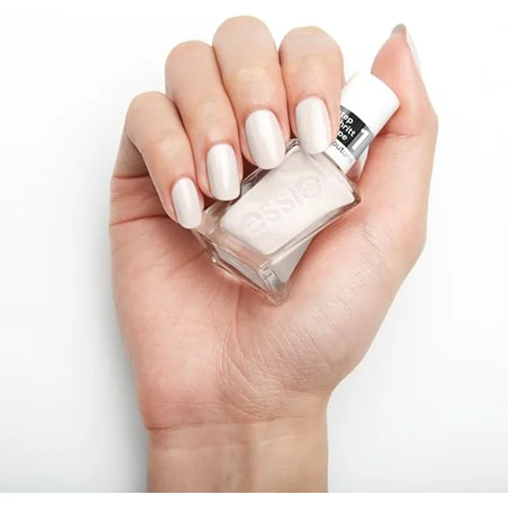 essie langanhaltender Nagellack mit glänzendem Finish, Maniküre ohne UV-Licht, Gel Couture, Farbe: Nr. 136 first fitting, Weiß, 1 x 13,5 ml – Bild 3