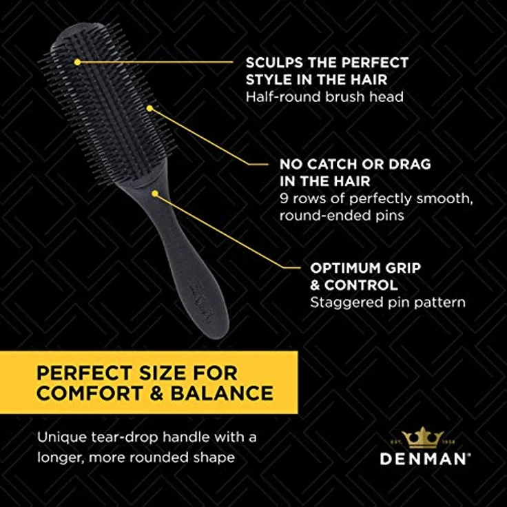 Denman D4M Professional Schwarz – Bild 5