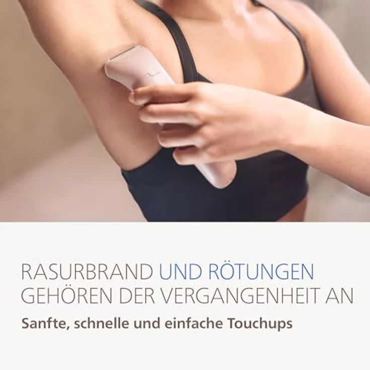 Philips Epilator Series 9000 BRE719/00, 7 Aufsätze, kabelloser Epilierer für Nass- und Trockenanwendung, rosa – Bild 7