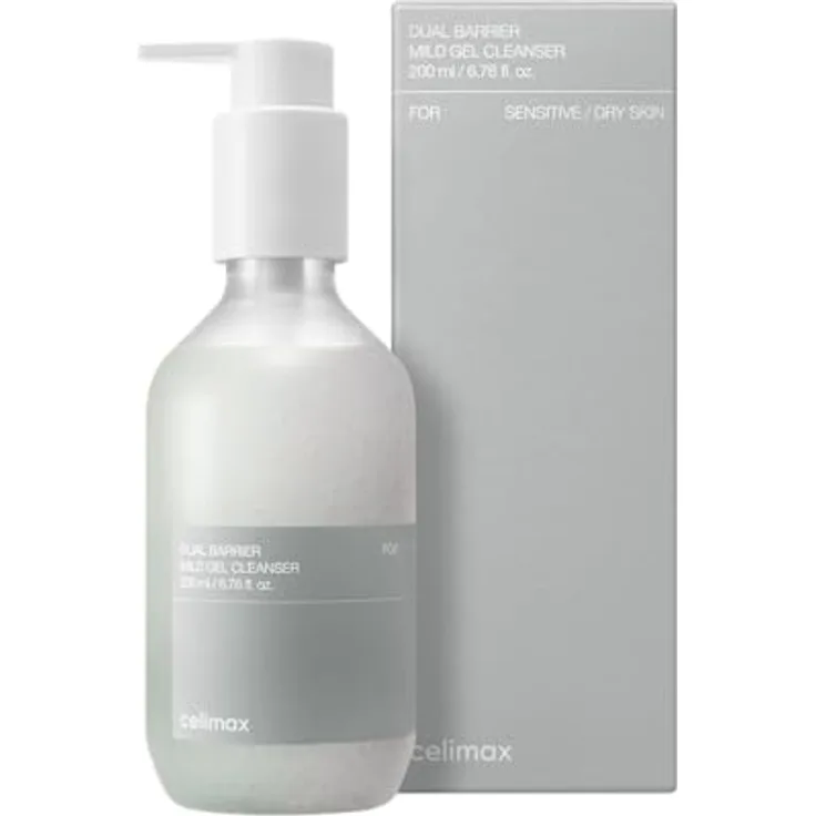 celimax Dual Barrier, sanftes Reinigungsgel zur Stärkung empfindlicher Haut, 200 ml, vegan