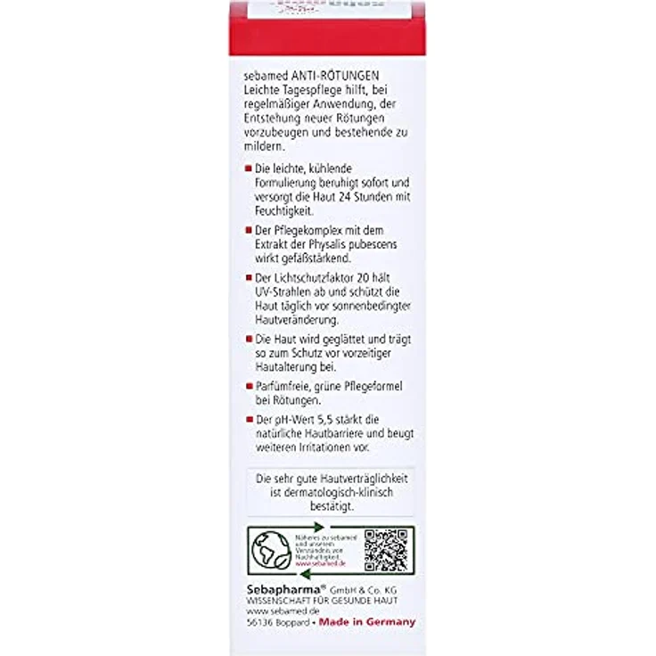 sebamed Anti-Rötungen leichte Tagespflege Creme Gesichtscreme 50 ml – Bild 2