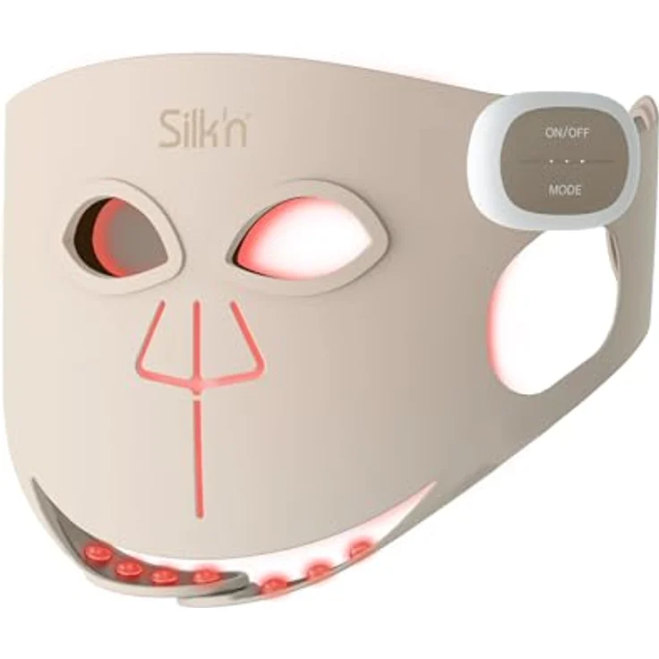 Silk'n LED Face Mask Pro, Kabellose Gesichtsmasken mit 120 LEDs für Collagen, Faltenreduzierung und Anti-Aging, 7 Behandlungsmodi, Rosa – Bild 1