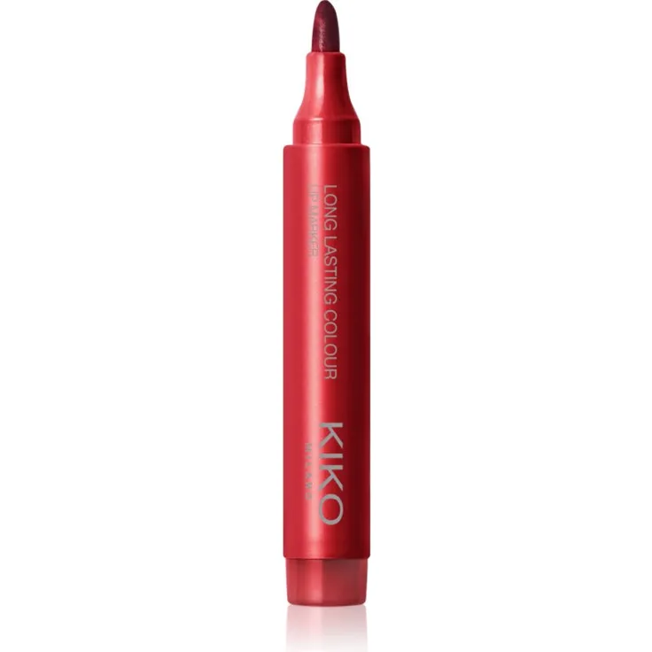 KIKO Milano Long Lasting Colour Lip Marker, langanhaltender Lippenstift in 105 True Red, 2.5 g, feuchtigkeitsspendend und leicht aufzutragen