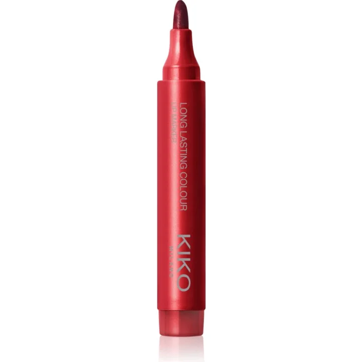 KIKO Milano Long Lasting Colour Lip Marker, langanhaltender Lippenstift in 105 True Red, 2.5 g, feuchtigkeitsspendend und leicht aufzutragen