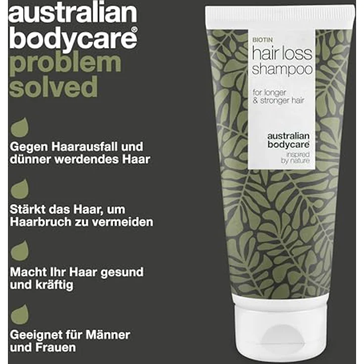 Australian Bodycare Tea Tree Oil Shampoo gegen Haarausfall, 200 ml, stimuliert Haarwuchs und stärkt Haarfasern – Bild 3