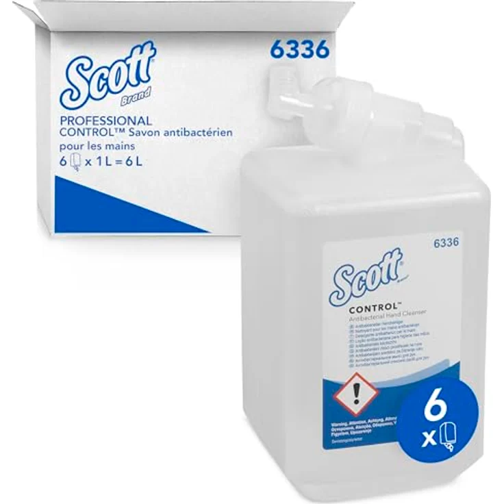 Kleenex Handseife, Flüssigseife neutral antibakteriell, pH-Wert 6, Kanister 1000 ml – Bild 1