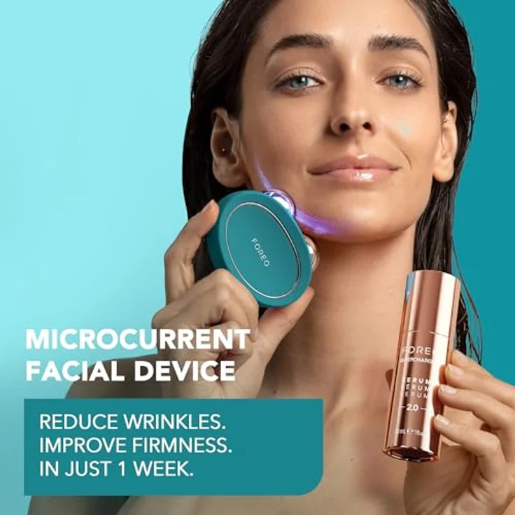FOREO BEAR 2, Gesichtsmassagegerät mit Mikrostrom für Face Lifting & Toning, Anti-Aging, 5 T-Sonic-Massagen, Anti-Shock System 2.0, Evergreen – Bild 2