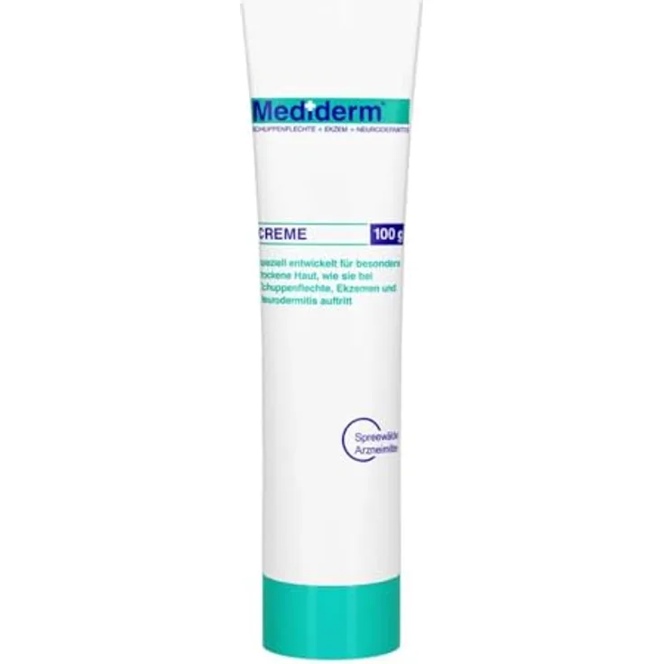 Mediderm MEDIDERM Creme 100 g, für sehr trockene Haut, Schuppenflechte, Ekzeme und Neurodermitis
