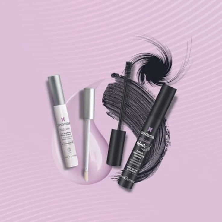 SESDERMA Seslash Black Regenerierende Mascara 5ml - Wimpernstärkende & Feuchtigkeitsspendende Formel, Rotalgen & Hydrolysiertes Keratin, Schwarz – Bild 3