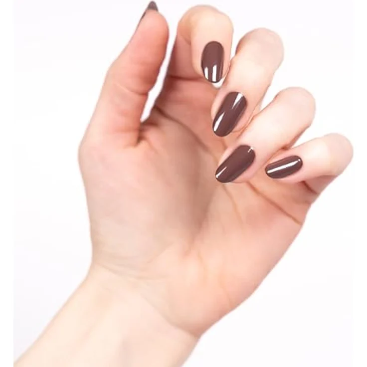 essence cosmetics gel nail colour, Gellack, Nagellack, Nr. 29 CRAZY cocoa, braun, langanhaltend, farbintensiv, gelig, glänzend, vegan (8ml) – Bild 4