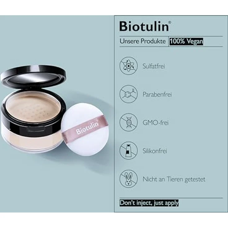 Biotulin Pflege Gesichtspflege Hydrolon Loose Powder 20 g Tagespflege Inhalt: 20 g, für Damen und Herren – Bild 4