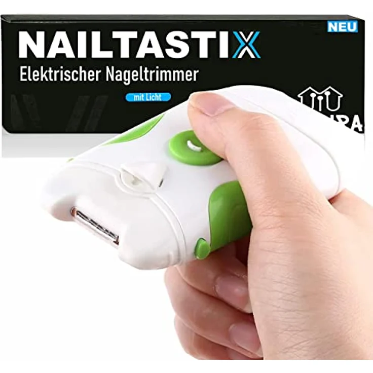 Nailtastix Nageltrimmer Nagelschere Nagelschneider Nagel Fräse Feile elektrisch – Bild 1