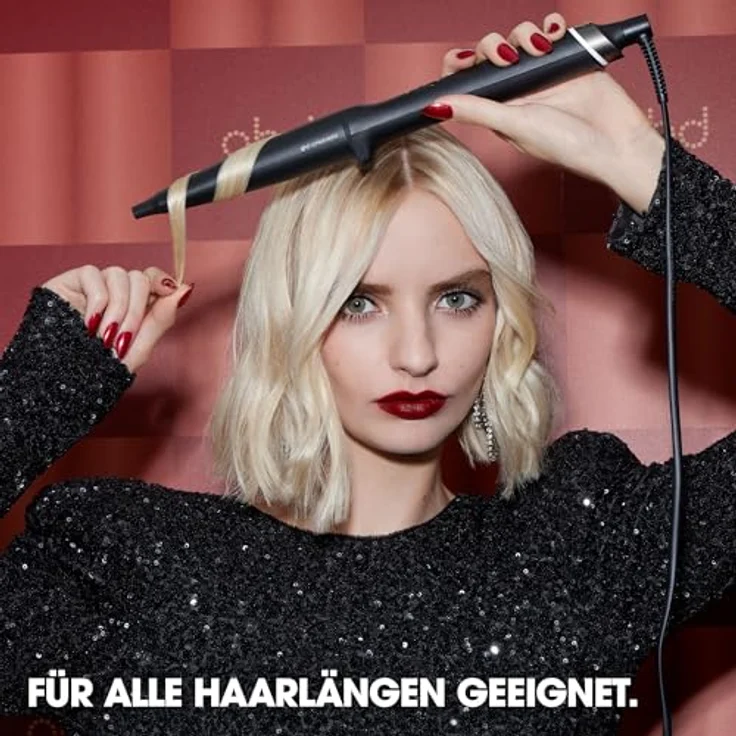 ghd Chronos Curve Conical Wand, Lockenstab Geschenkset mit Detangling Comb, Hitzeschutz-Tasche und Styling-Handschuh – Bild 6