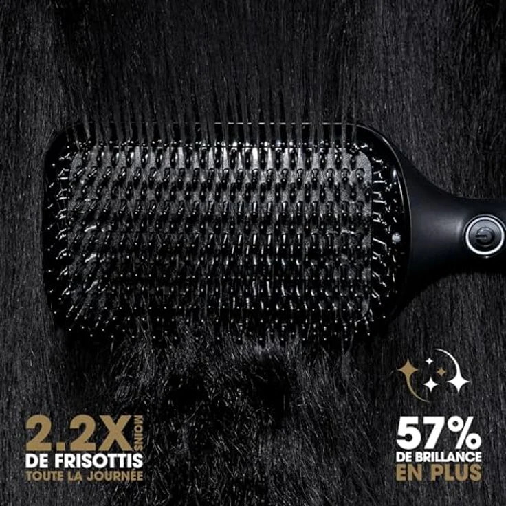 ghd glide+ max, Smoothing Hot Brush in Schwarz, Warmluftbürste mit Ionisator und optimierter Heiztechnologie für langes, dickes und lockiges Haar – Bild 3