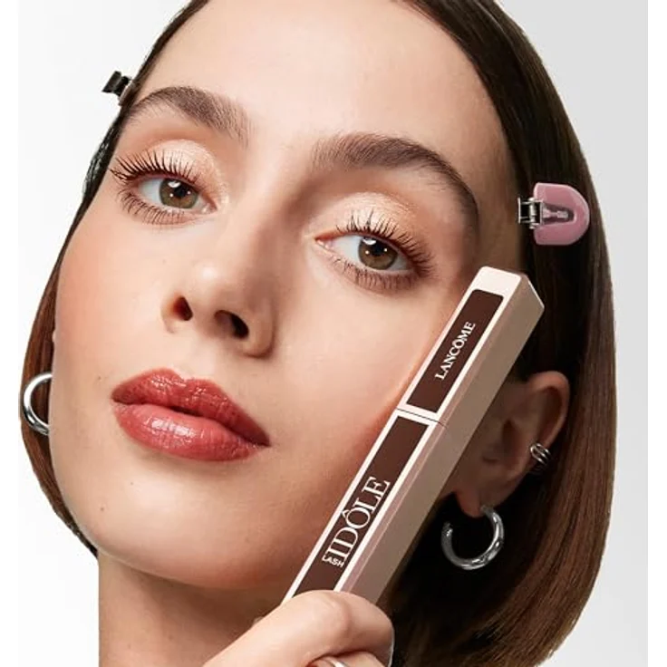 Lancôme Lash Idôle Volumen Mascara, innovative nicht klumpende Wimperntusche in Braun, 8 ml – Bild 5