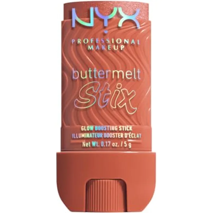 NYX PROFESSIONAL MAKEUP Buttermelt Stix Glow Boosting Highlighter, samtig-weicher Highlighter mit bis zu 8h Halt, 14 Farbtöne