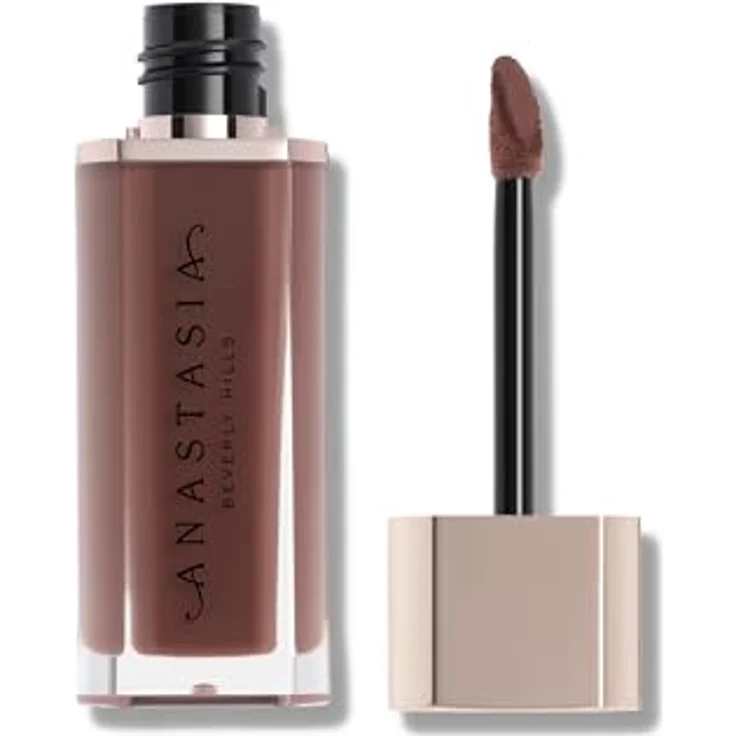 Anastasia Beverly Hills Lipgloss Lip Velvet in Ultra-Matt, 3,5 g, pigmentierter Lippenschaum mit tropfenförmigem Applikator – Bild 2