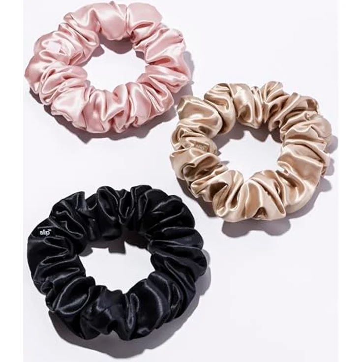 slip Pure Silk Large Hair Scrunchies, 3er Set, samtig glänzend, Haargummis für Damen – Bild 5
