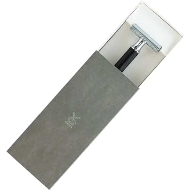 Rasierhobel R89 BLACK TRADITIONAL, geschlossener Kamm, Double Edge – Bild 2