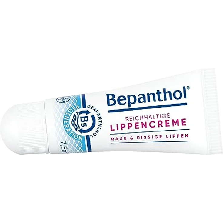 BEPANTHOL Reichhaltige Lippencreme, 7,5 ml, für raue und rissige Lippen, schützt vor Austrocknung, fördert Regeneration – Bild 1
