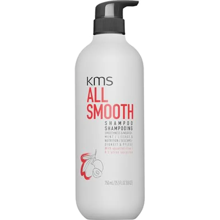 KMS ALLSMOOTH Shampoo für kräftiges Haar, Anti-Frizz, Silikonfrei, vegane Formulierung, 750ml