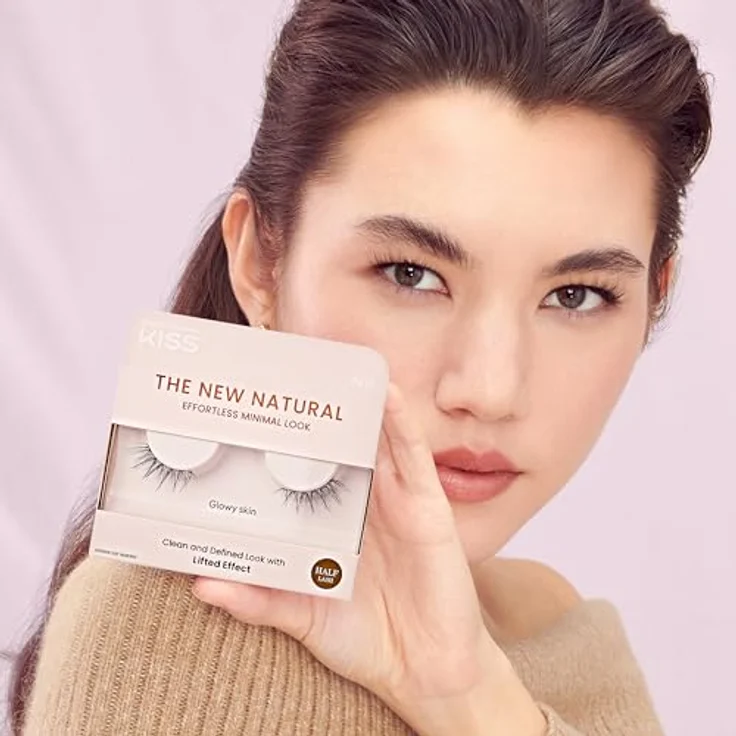 KISS The New Natural Effortless Minimal Look Künstliche Wimpern Glowy Skin 2 St. – Bild 8