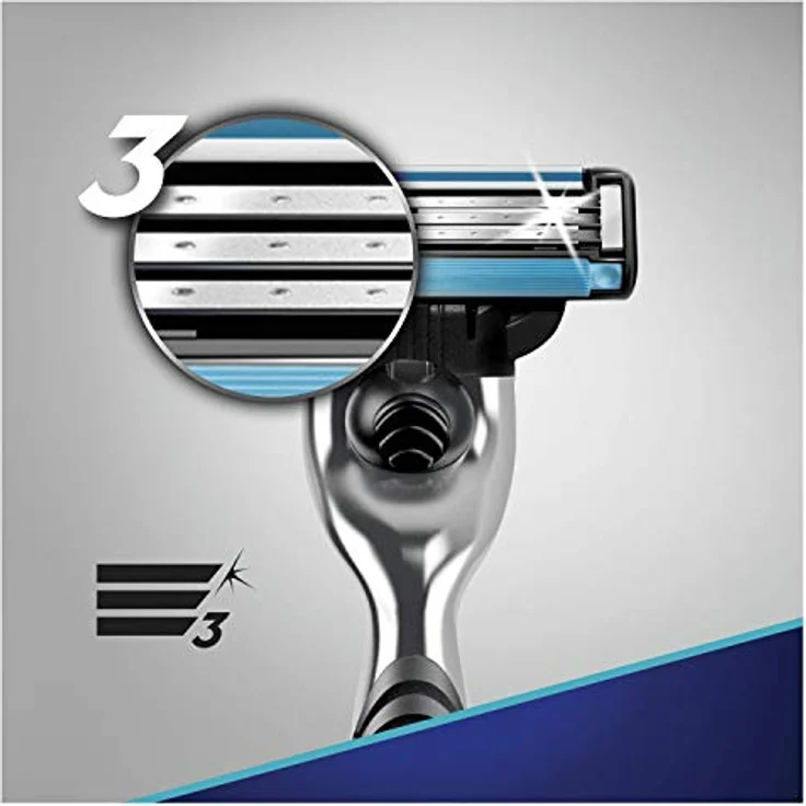 Gillette Mach3 Rasierer, 1 Rasierer mit 2 Rasierklingen – Bild 2