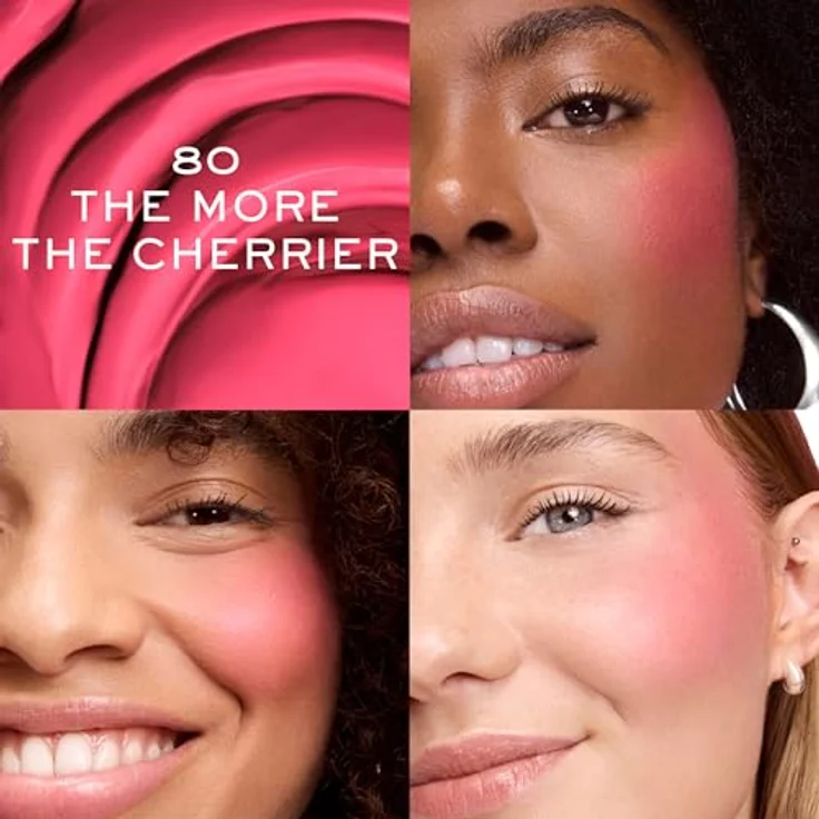 Lancôme Idôle Juicy Blush flüssiges Rouge, Farbton 80 The More The Cherrier, 8.5 ml, leichte Textur mit mattem Effekt – Bild 3