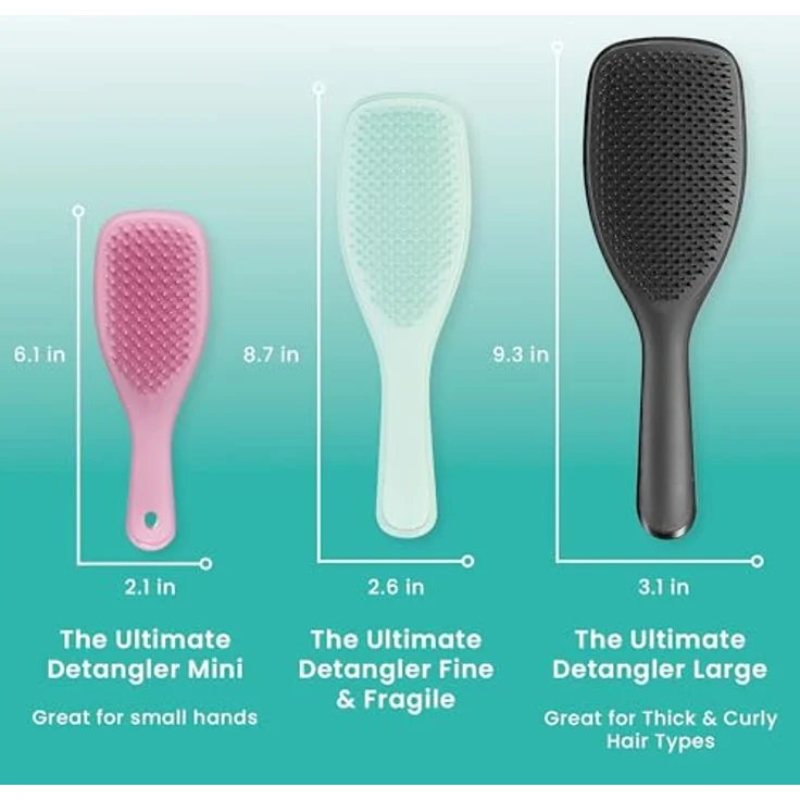 Tangle Teezer, Wet Detangler Haarbürste für feines und brüchiges Haar, weiche, flexible Borsten für weniger Haarbruch, ideal für dünner werdendes Haar, farbbehandelte und empfindliche Kopfhaut, – Bild 4
