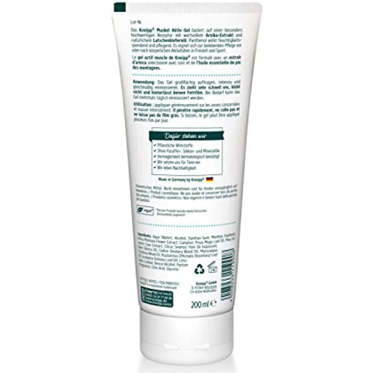 Kneipp Muskel Aktiv Gel 200 ml  – Bild 2