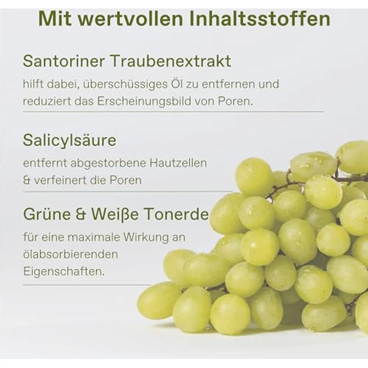 KORRES SANTORINI GRAPE Porenverfeinernde Creme - Glättet, hydratisiert und minimiert Poren, mit Santorini-Traubenextrakt, vegan, 40 ml – Bild 3