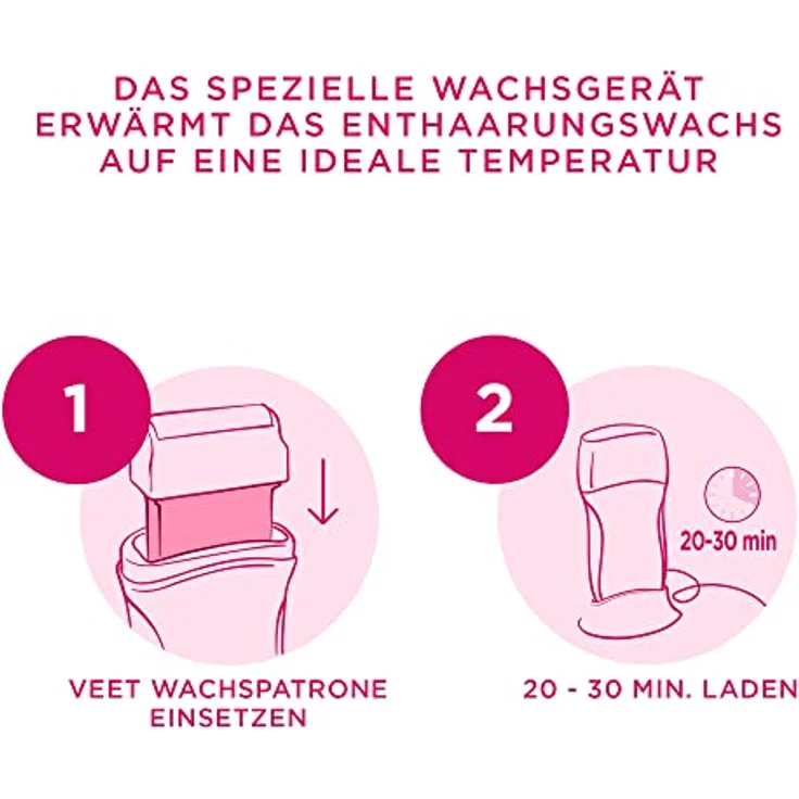 Veet Easy-Wax Roll-on Wachspatrone Essential Inspirations Warmwachs 50 ml - Preisvergleich – Bild 3