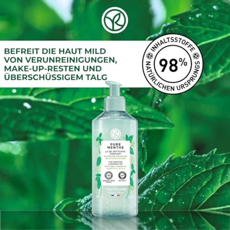Yves Rocher PURE MENTHE - Reinigungsgel - Klärt die Poren - 390 ml – Bild 2