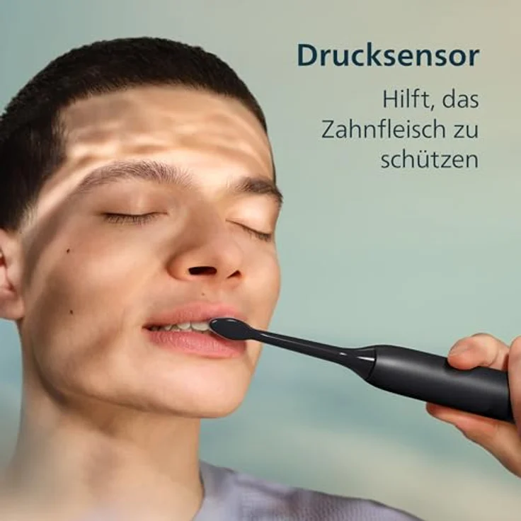 Philips Sonicare Series 3000, Elektrische Zahnbürste mit Drucksensor, 3 Intensitäten, EasyStart, SmarTimer, 14 Tage Akkulaufzeit, Reiseetui, Schwarz & Rosa, 2er Set, HX4072/42, [Neu] – Bild 4