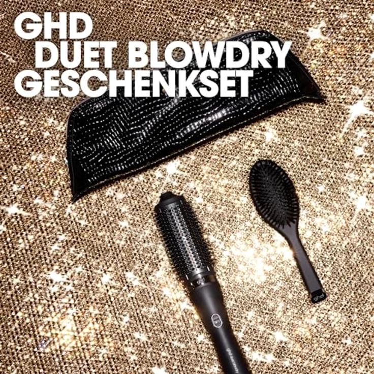 ghd duet blowdry Geschenkset, 2-in-1 Hair Dryer Brush mit Heat-Air Xchange Technologie, inklusive Hitze- und Reinigungsbürste, schwarz – Bild 2