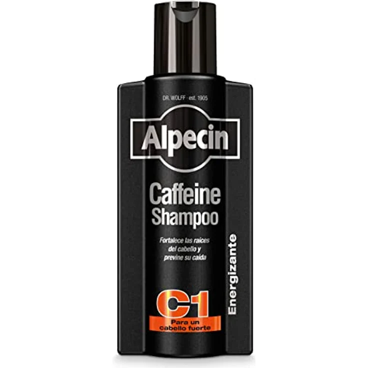 Alpecin Caffeine Black Edition, Anti-Hair Loss Shampoo ohne Silikon, 375ML, mit neuer Duftnote für Männer