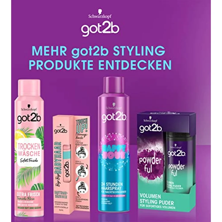 Schwarzkopf got2b Haarspray happy hour durchgehalten!, 1er Pack (1 x 300 ml) – Bild 6