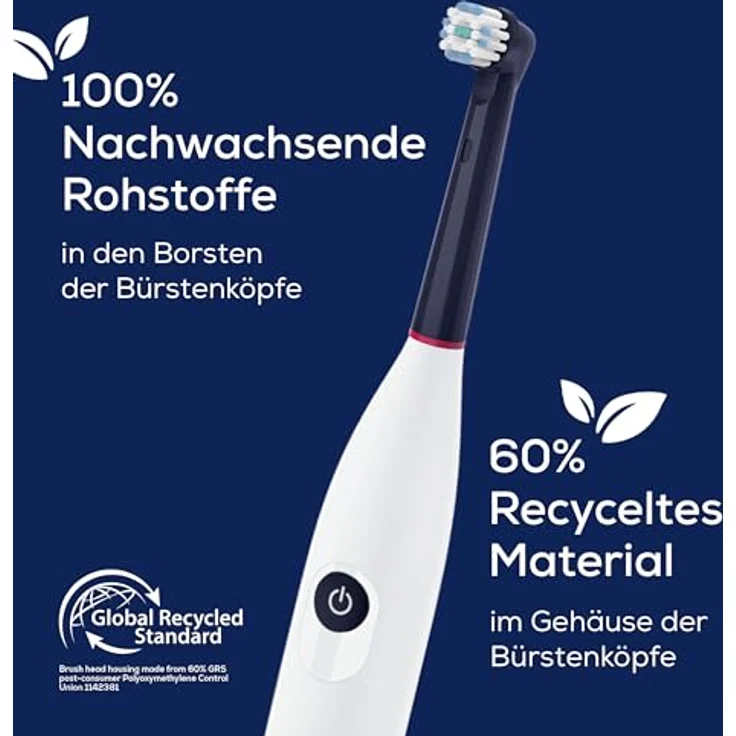 Beurer TB Sensitive Eco Aufsteckbürsten, 4 Bürstenköpfe für elektrische Zahnbürste, kompatibel mit Oral-B, 100% nachwachsende Rohstoffe, Weich, effektive Zahnreinigung – Bild 4