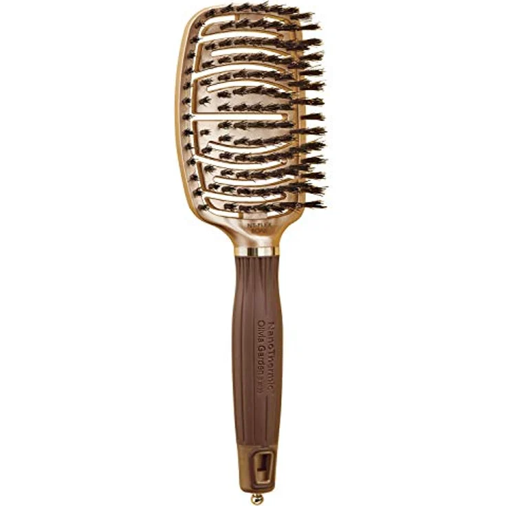 Olivia Garden NanoThermic Haarbürste mit Ionen-Flex, für Kopfhaut, glättende und glänzende Oberfläche – Bild 2