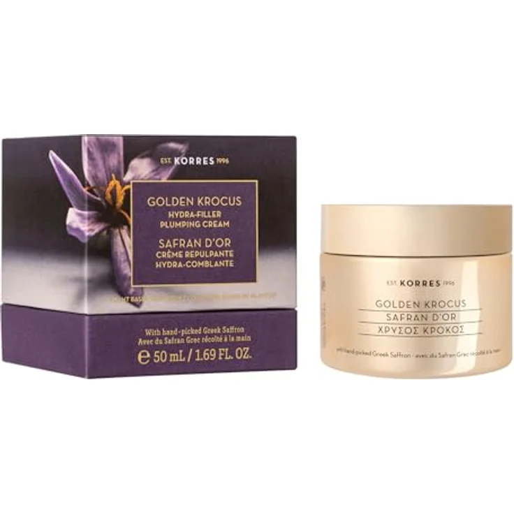 Korres Golden Krocus, regenerierende Gesichtscreme gegen die Zeichen des Alterns, 50 ml, für frischere und elastischere Haut – Bild 2