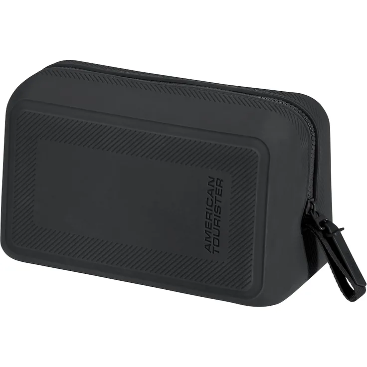 American Tourister URBAN GROOVE UG27 Washbag Pop, Kulturbeutel aus hochwertigem Silikon mit herausnehmbarer Inneneinteilung, schwarz, 4,5 l volumen
