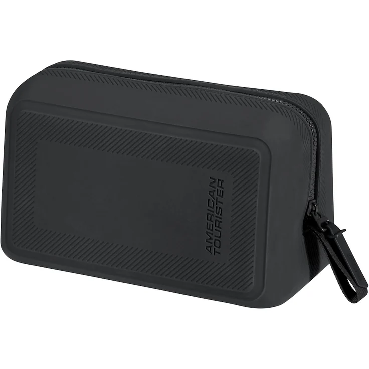 American Tourister URBAN GROOVE UG27 Washbag Pop, Kulturbeutel aus hochwertigem Silikon mit herausnehmbarer Inneneinteilung, schwarz, 4,5 l volumen