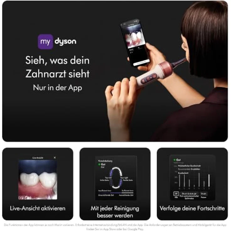 Dyson CameraJet™ elektrische Zahnbürste mit Präzisionsmunddusche (Ceramic Pink) – Bild 9
