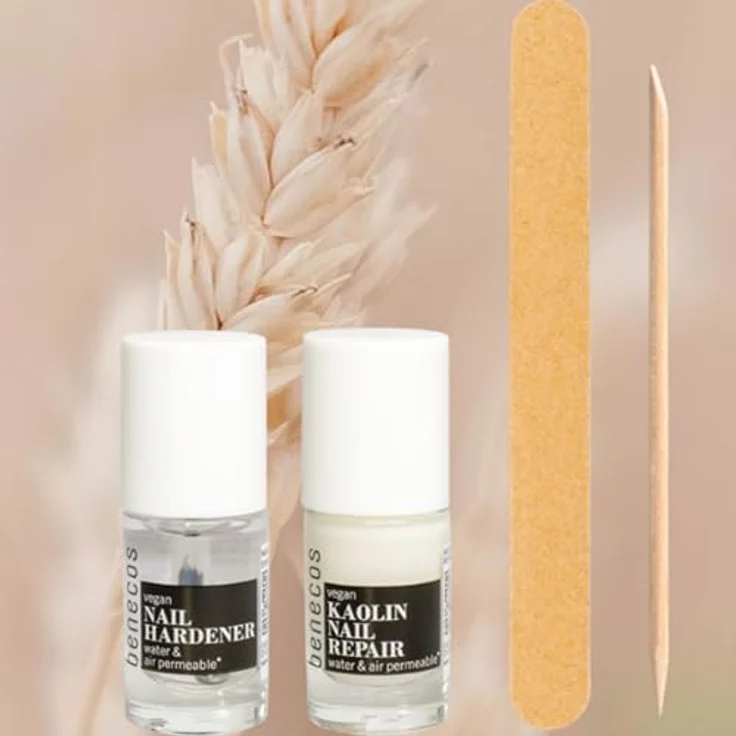benecos Kaolin Nail Repair, Intensivpflege mit Weißer Tonerde & Kokosöl, 5 ml, sauberes, seidiges Finish – Bild 2