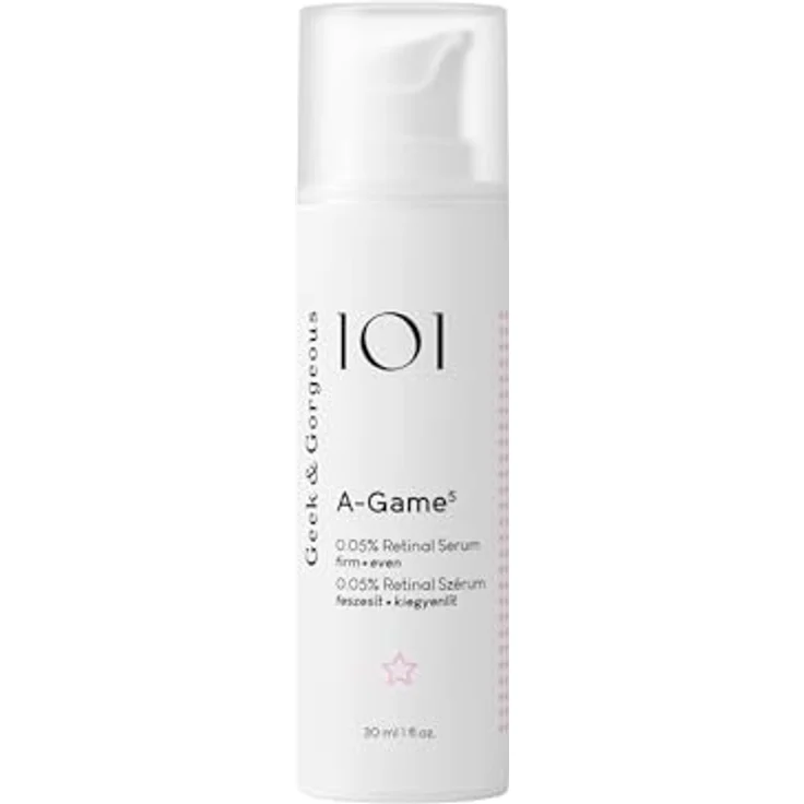 Geek & Gorgeous A-Game 5 Leichtes Serum mit 0,05% Retinal 30 ml - Mildert Falten & Hautunreinheiten - Anti-Aging Gesichtspflege für alle Hauttypen – Bild 2