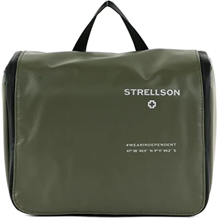 Strellson Stockwell 2.0 - Kulturbeutel L 28 cm Khaki – Bild 1