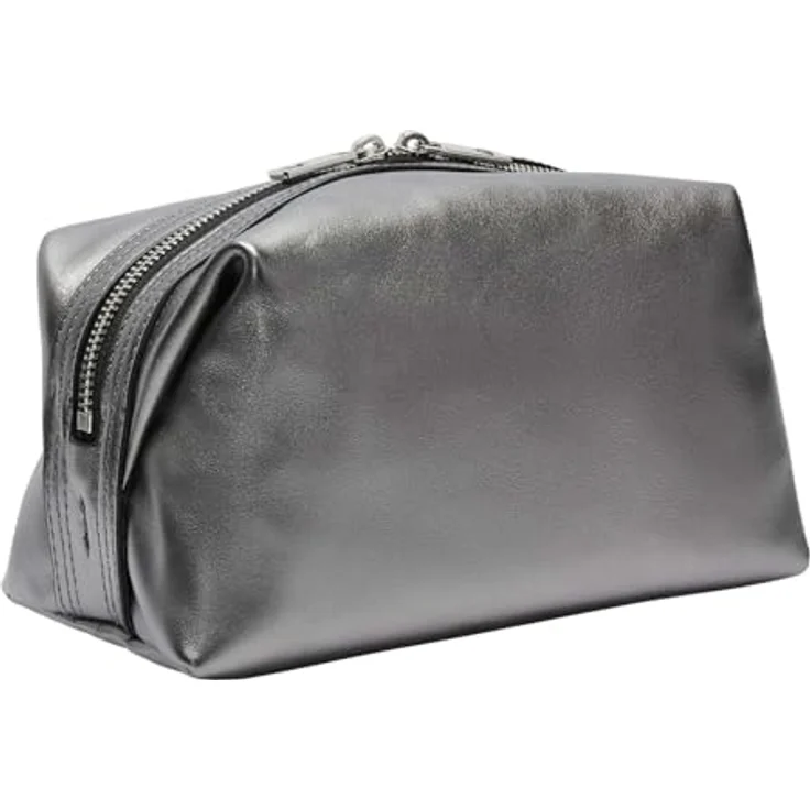 Liebeskind Berlin Kosmetiktasche Pouchette Beauty M ELVIRA SILVER STONE, Beauty Case aus hochwertigem Leder mit großzügigen Maßen – Bild 2