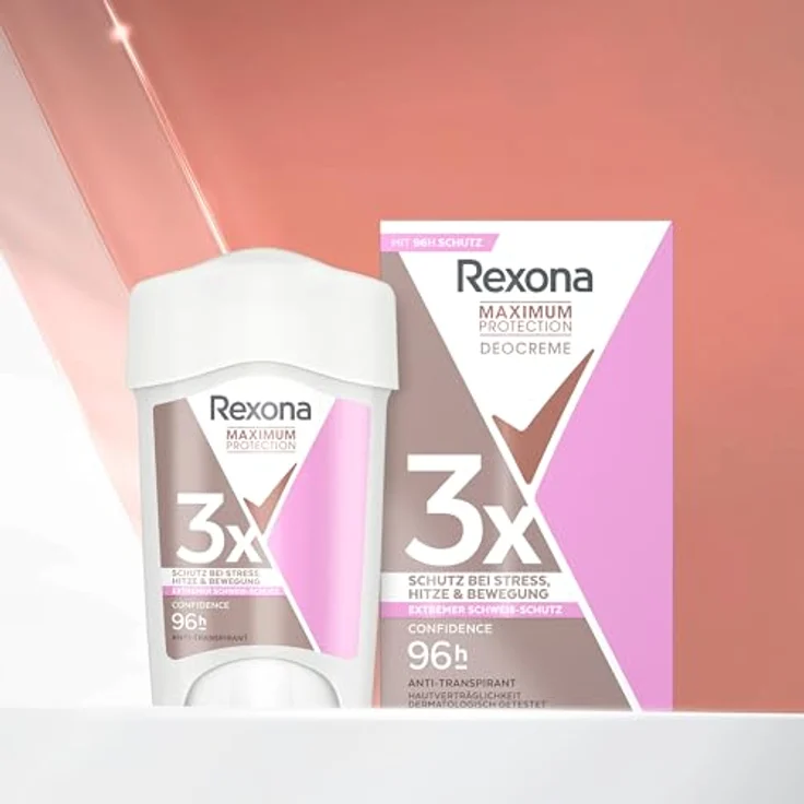 Rexona Maximum Protection Anti-Transpirant Cremestick für langanhaltende Frische Confidence 48-Stunden-Schutz 45 ml – Bild 4