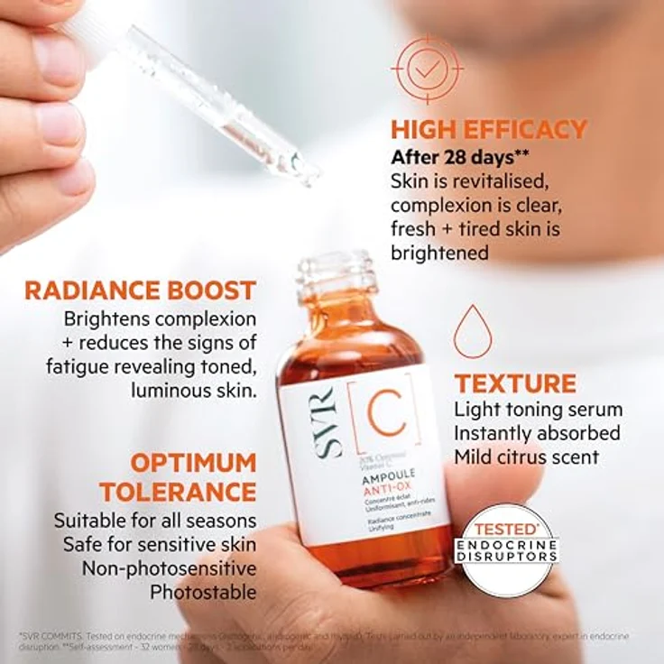 SVR Serum [A] [B3] [C] Ampoule Anti-OX [C] 30 ml, mit pflegender Wirkung  – Bild 6